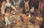 Frans Snyders Pieter cornelisz van ryck Kitchen Scene (mk14) oil on canvas